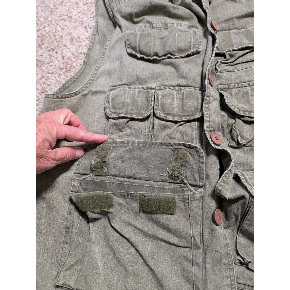 Vintage TRAIL DESIGNS Safari Hunting/Fishing Vest/Cargo Vest, Large - Picture 3 of 10